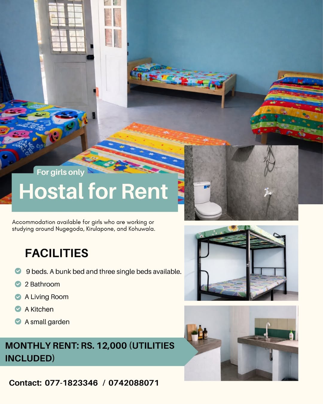 Hostal for Rent ( Only Girls ) -  in , 