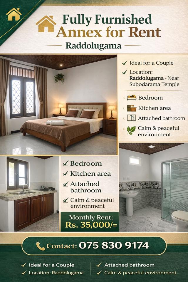 Fully Furnished Annex for Rent -  in , 