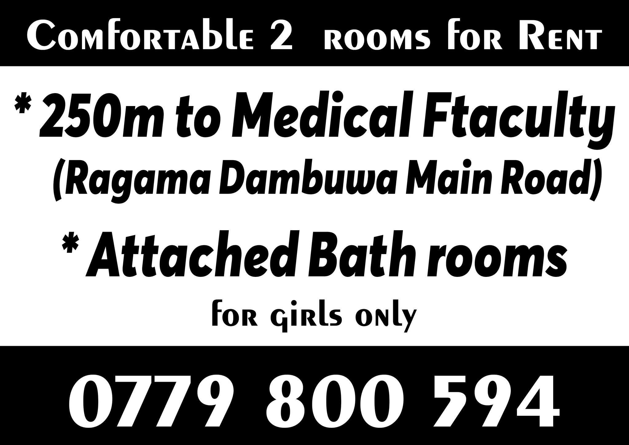 CoMfortAble 2 rooms for RENT in Ragama -  in , 
